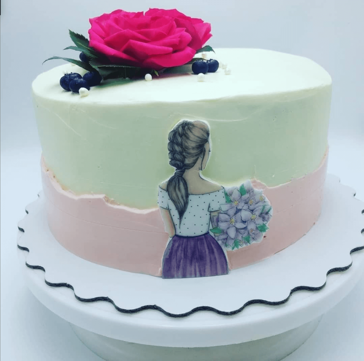 Торт "Цветочная девочка"