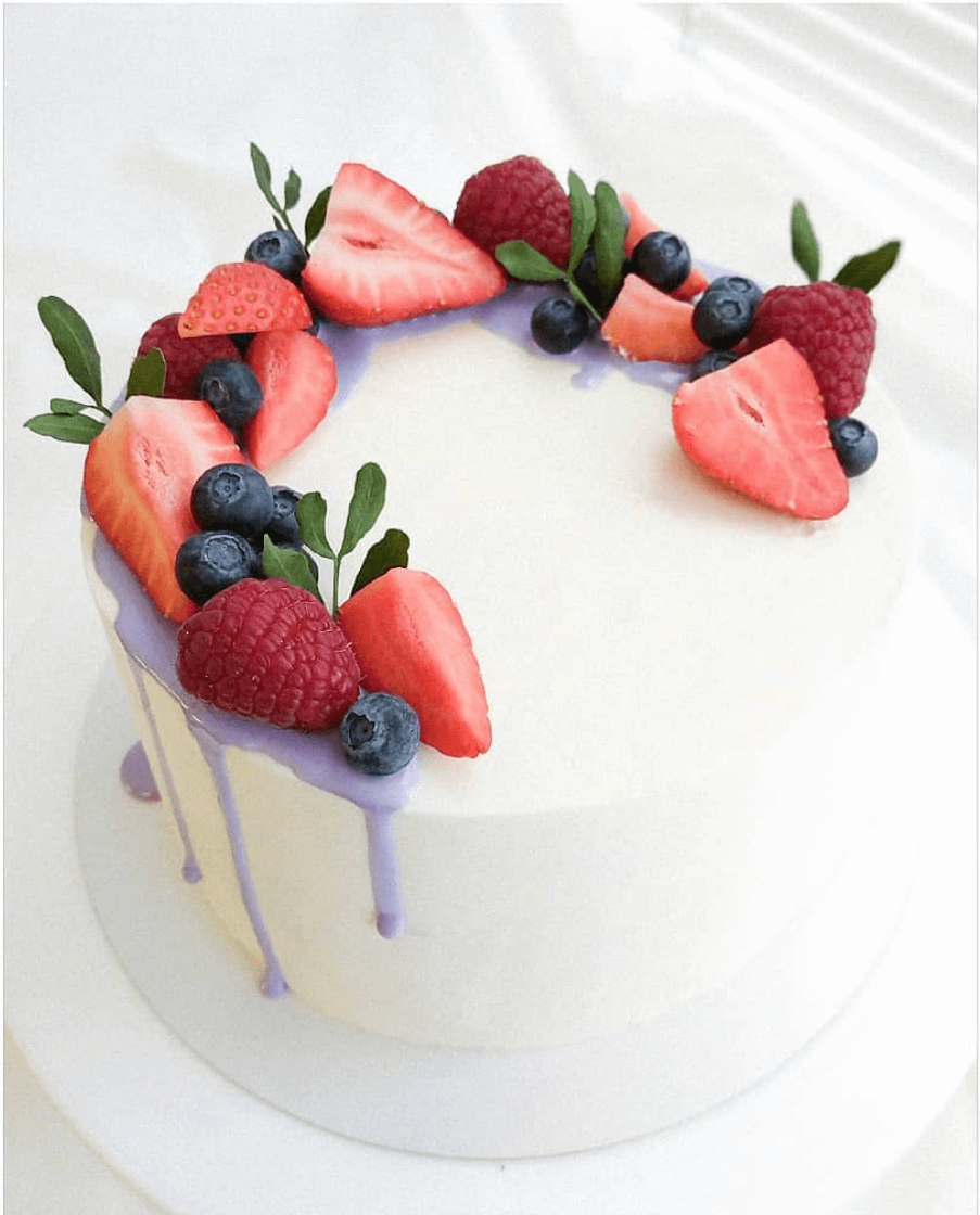 Торт "Фиолетовые капли"