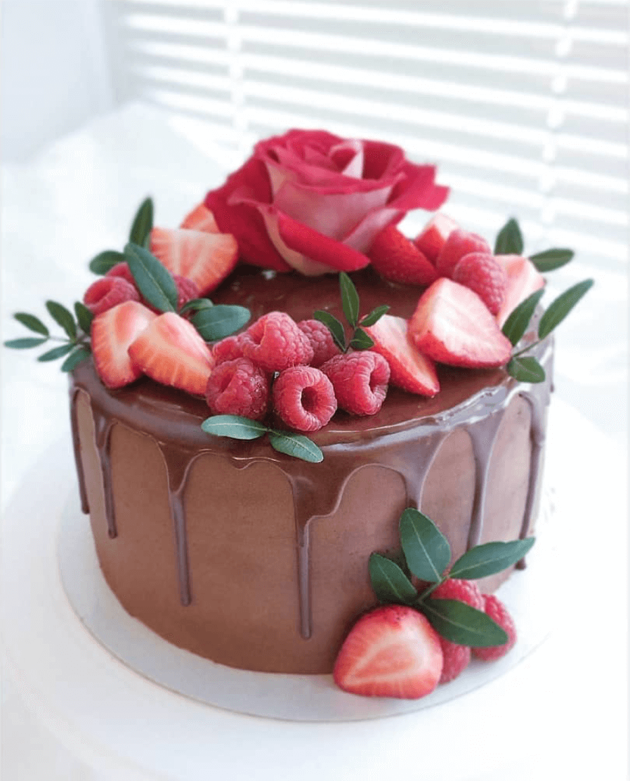 Торт "Шоколадно - малиновый бум"