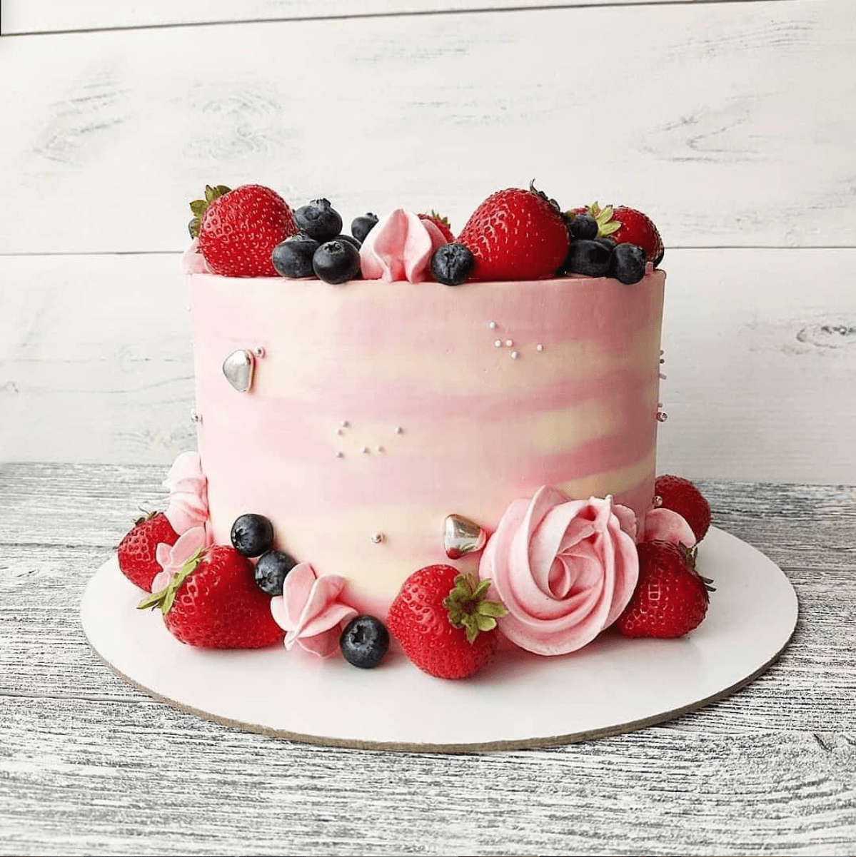 Торт "Розовый закат"