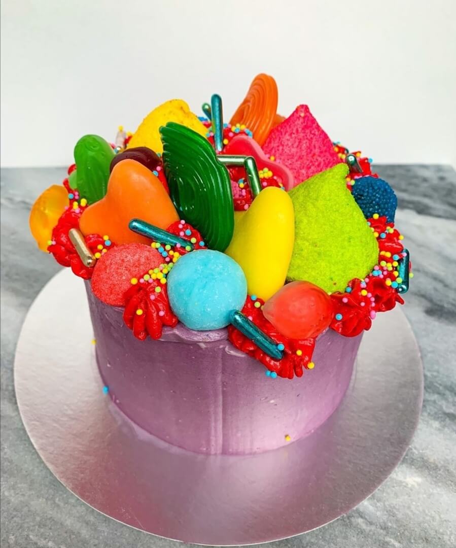 Торт "Цветное безумие" 