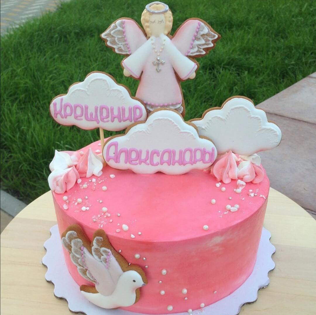 Торт "Розовый ангел"