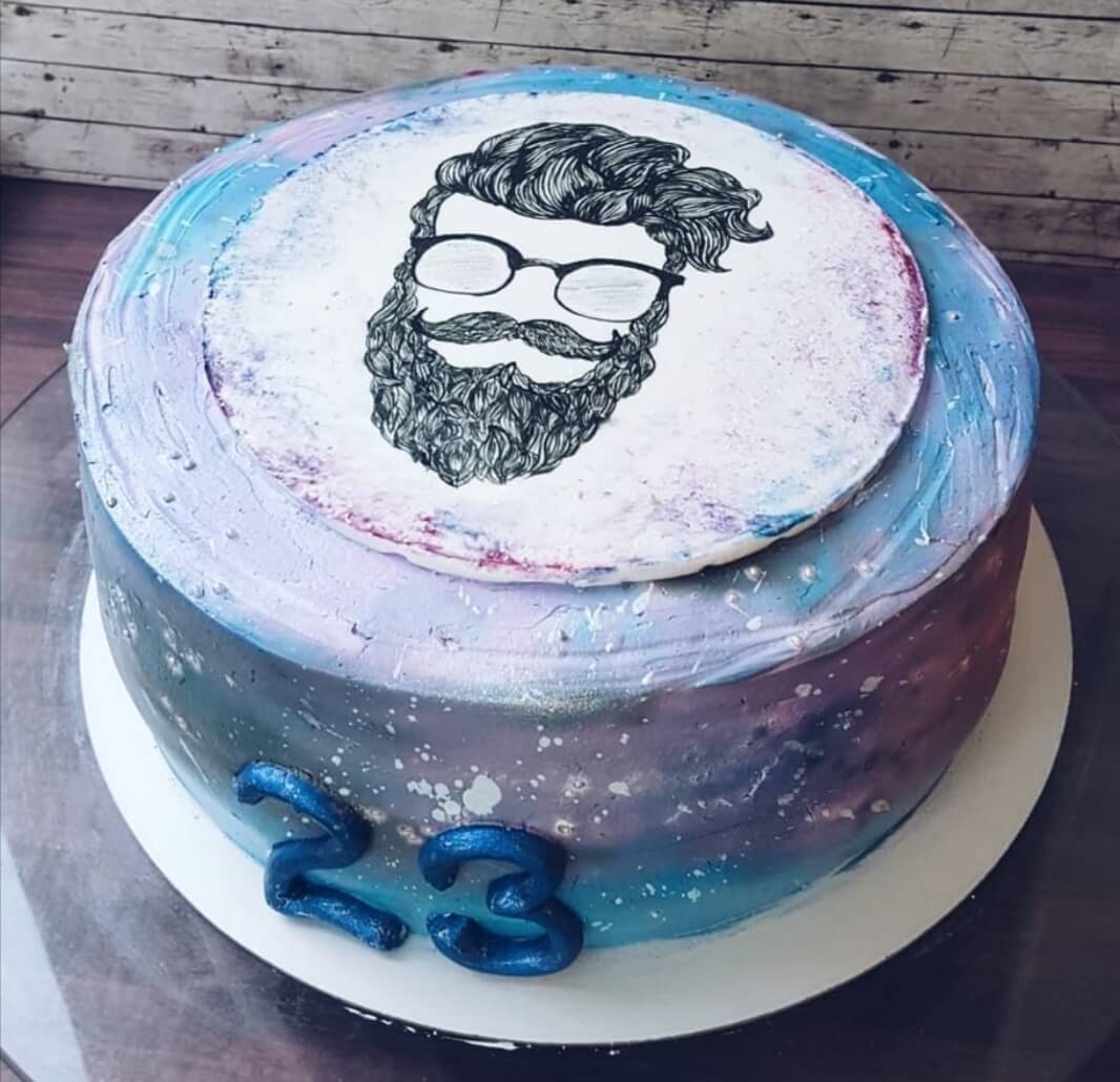 Торт "Космический бородач"