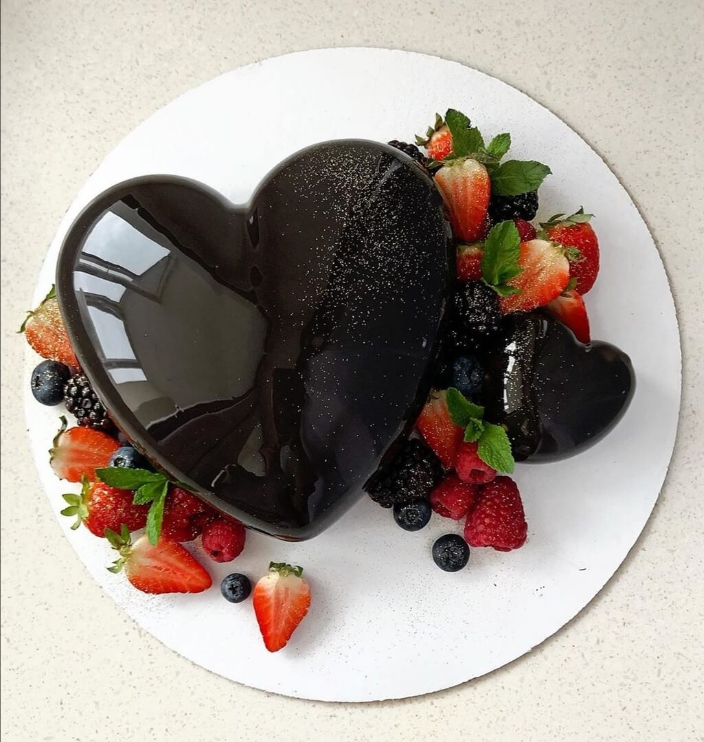 Торт "Черное сердце"