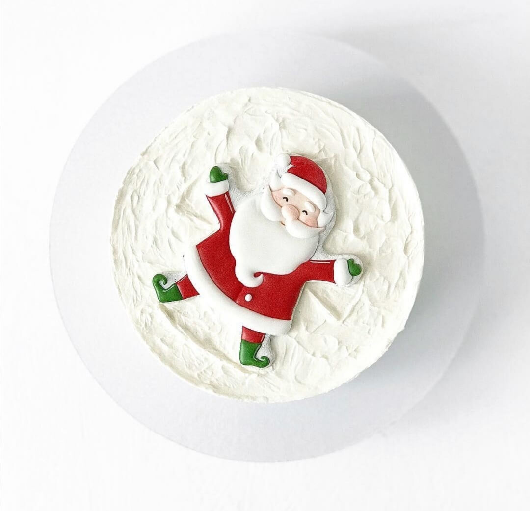 Торт "Санта в снегу"
