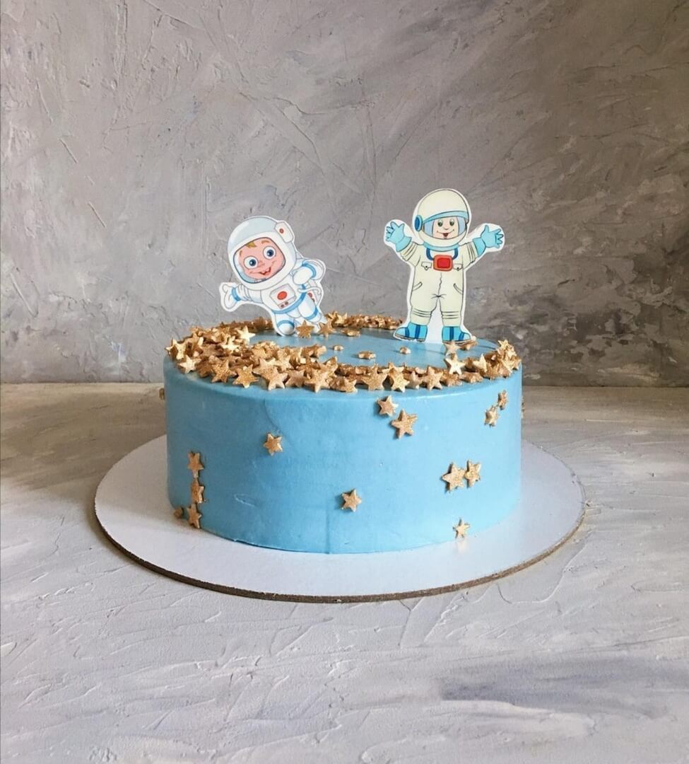 Торт "Два космонавта"