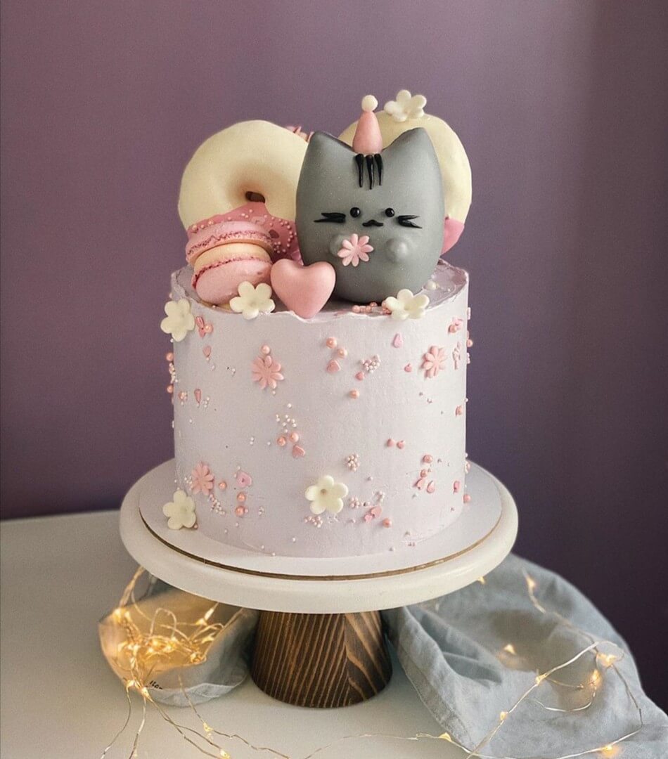 Торт "Поздравительный кот"