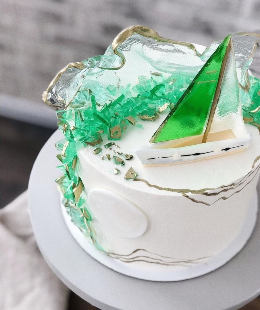 Торт "Зеленый парус"