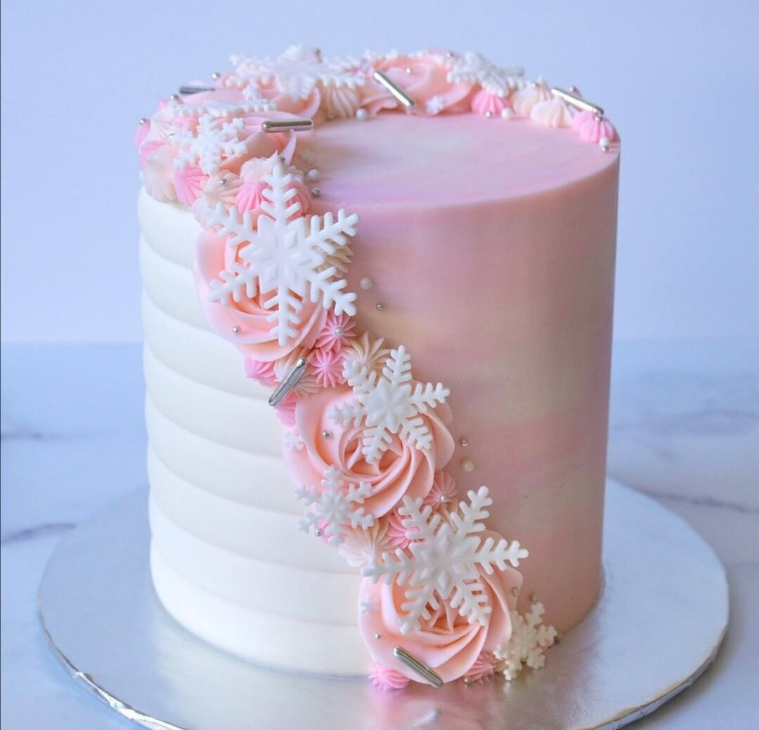 Торт "Розовый снег"